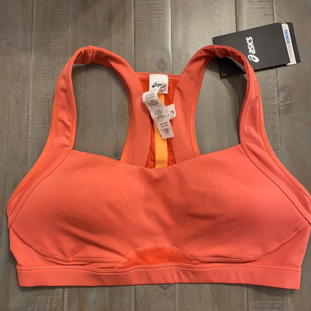 Asics sports bra L coral